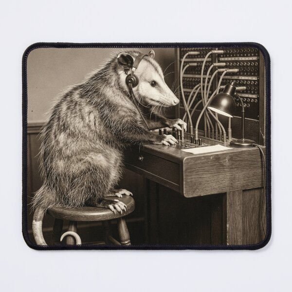Item preview, Virginia Opossum Listens to the Local Gossip designed and sold by Tridentulus.