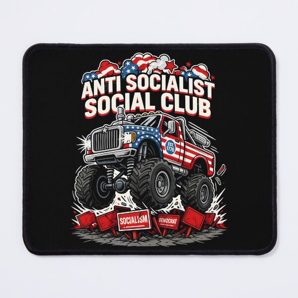 Item preview, Anti Socialist Social Club Minimalist Funny Political designed and sold by Redgiant87x.