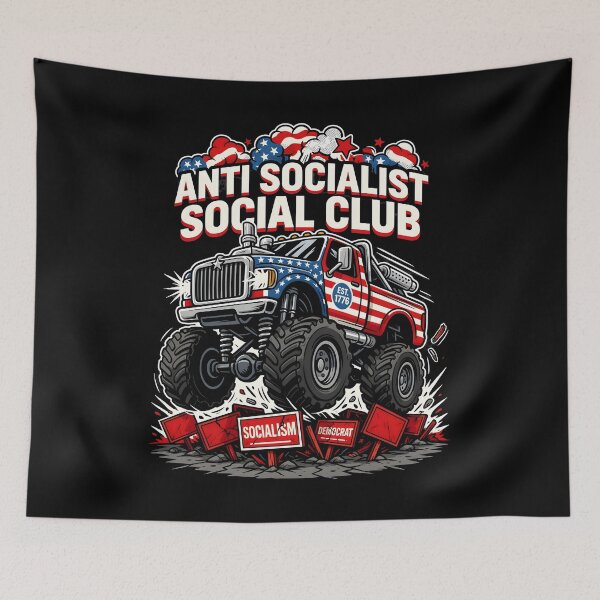 Item preview, Anti Socialist Social Club Minimalist Funny Political designed and sold by Redgiant87x.
