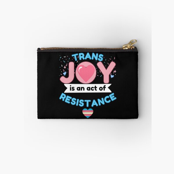 Item preview, Trans Joy Is An Act Of Resistance Sticker Trans Pride Gift LGBTQ Art designed and sold by SapphosWeave.