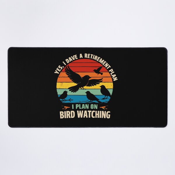 Item preview, My Retirement Plan Is Birds - Funny Bird Watching Retro Sunset Art designed and sold by BendyBeasts.