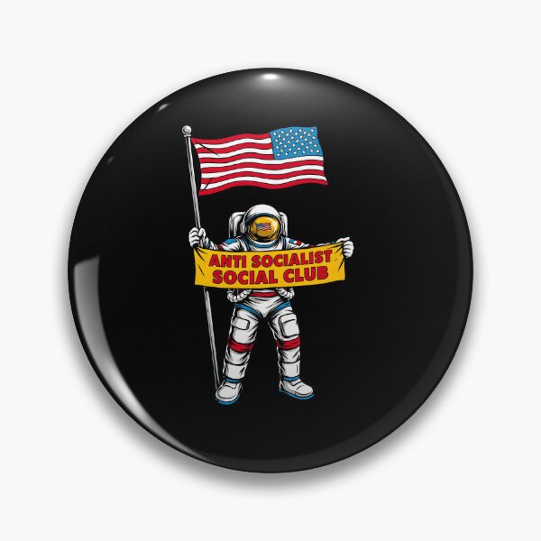 Item preview, Anti Socialist Social Club Patriotic Conservative Humor designed and sold by Redgiant87x.