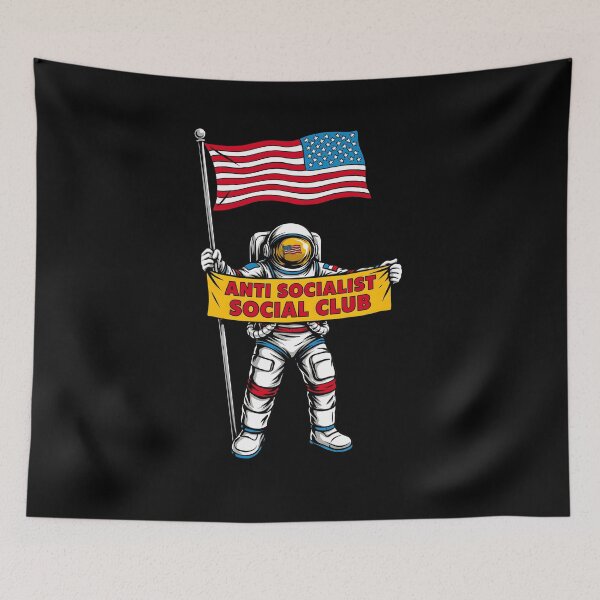 Item preview, Anti Socialist Social Club Patriotic Conservative Humor designed and sold by Redgiant87x.