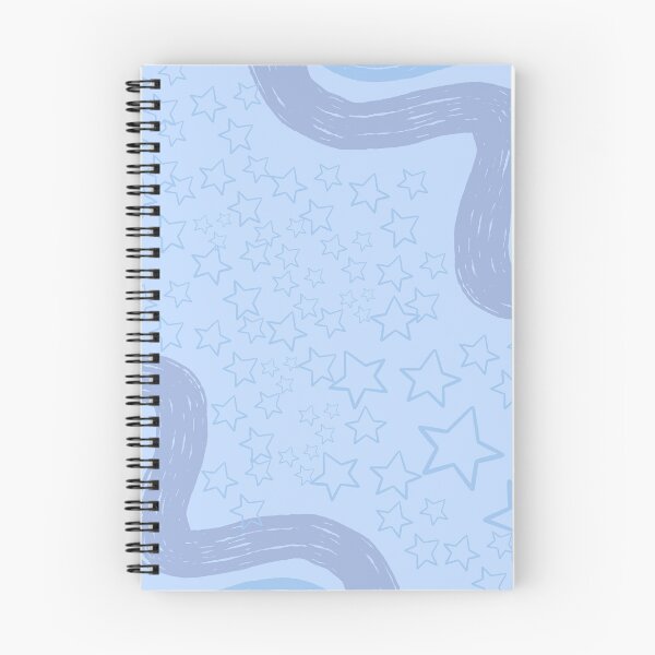 Item preview, Dreamy Pastel Blue Starry Waves Abstract Pattern Art designed and sold by NOUURRRR.