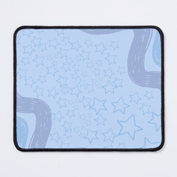 Item preview, Dreamy Pastel Blue Starry Waves Abstract Pattern Art designed and sold by NOUURRRR.