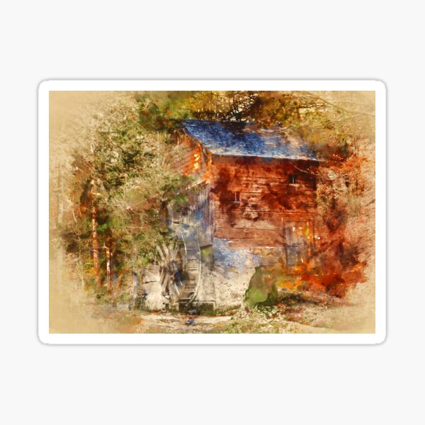 Item preview, An old watermill  designed and sold by AM FineArtPrints.
