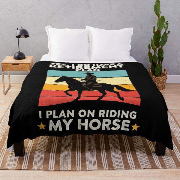 Item preview, Yes I Do Have A Retirement Plan - Funny Horse Riding Dad Grandpa Art designed and sold by BendyBeasts.
