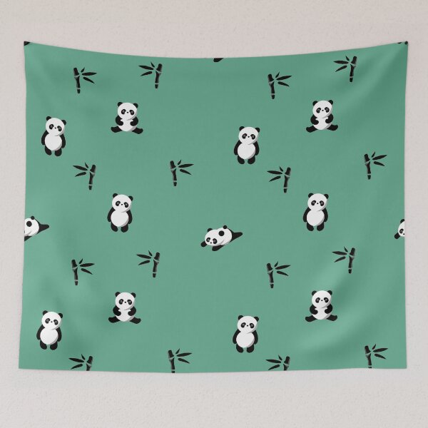Item preview, Cute Panda Pattern Print | Baby Panda Fabric Design | Kawaii Panda Kids Gift designed and sold by DigitalChickHub.