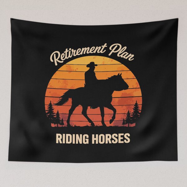 Item preview, Yes I Do Have A Retirement Plan - Funny Horse Riding Dad Grandpa Art designed and sold by BendyBeasts.
