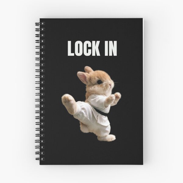 Item preview, Funny Karate Taekwondo Bunny Lock In Motivation Martial Arts [Black Shirt Only] designed and sold by Off-Road-Zone.