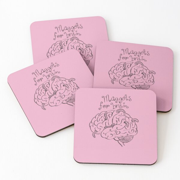 Item preview, maggots for brains designed and sold by hatgan.