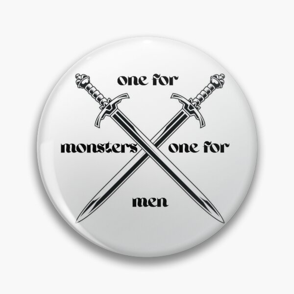Item preview, One for Monsters, one for Men (black and white) designed and sold by oops-ink.