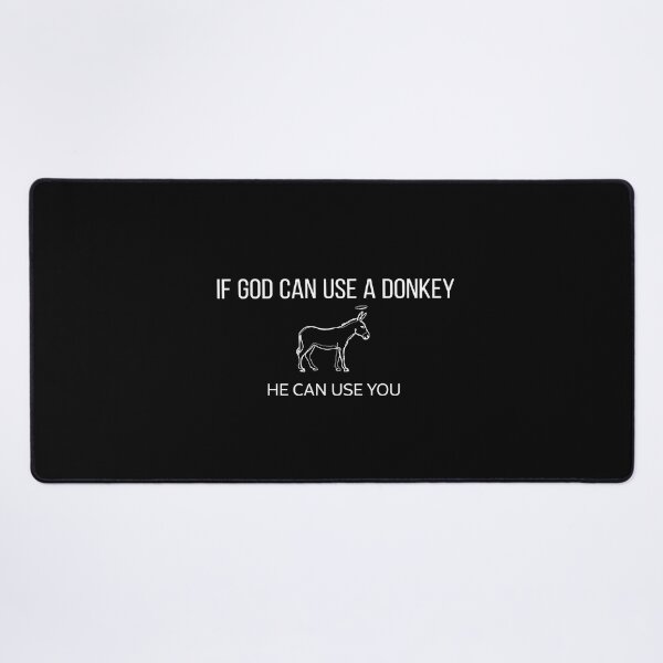 Item preview, If God Can Use A Donkey He Can Use You Funny Christian Church Humor designed and sold by Redgiant87x.