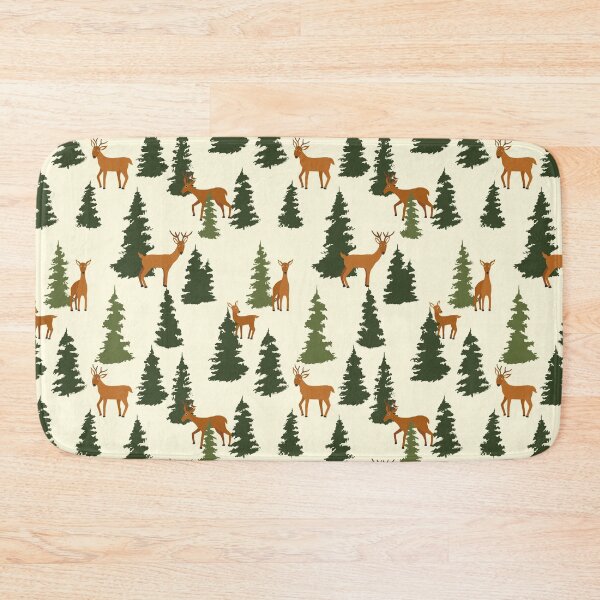 Item preview, Deer in a fir forest designed and sold by Myriam Plante - artiste et auteure.
