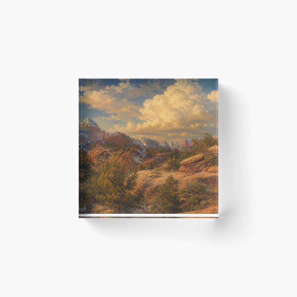 Item preview, Zion National Park — Winter, Painterly Landscape designed and sold by kornkobart.