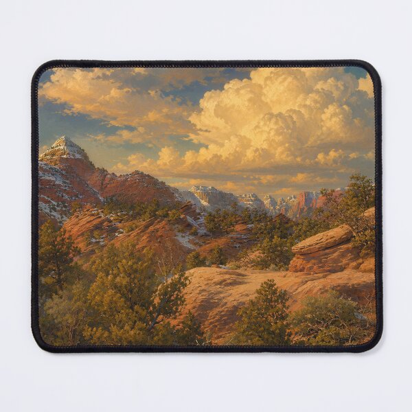 Item preview, Zion National Park — Winter, Painterly Landscape designed and sold by kornkobart.
