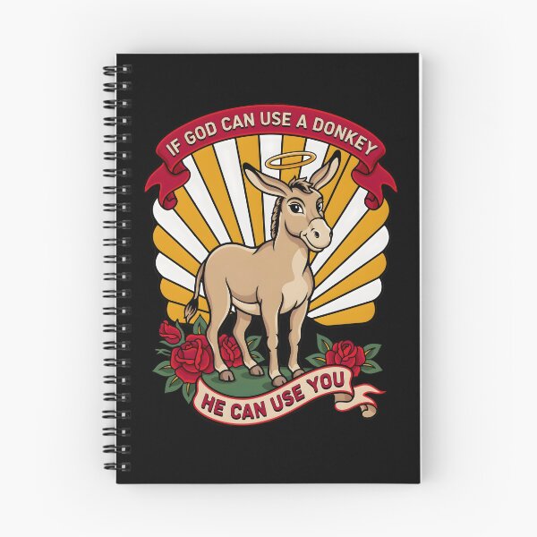 Item preview, If God Can Use A Donkey He Can Use You Jesus Faith Inspired Funny Christian designed and sold by Redgiant87x.