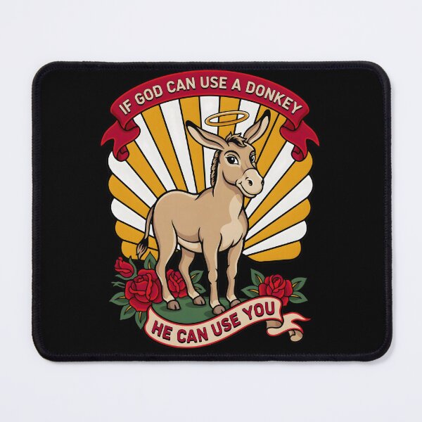 Item preview, If God Can Use A Donkey He Can Use You Jesus Faith Inspired Funny Christian designed and sold by Redgiant87x.