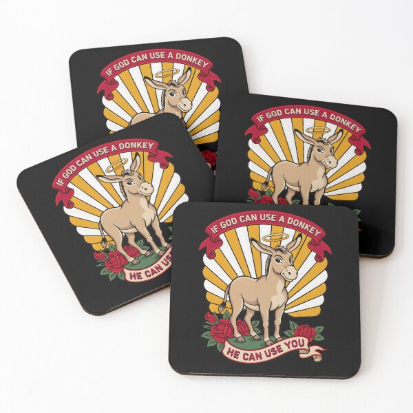 Item preview, If God Can Use A Donkey He Can Use You Jesus Faith Inspired Funny Christian designed and sold by Redgiant87x.