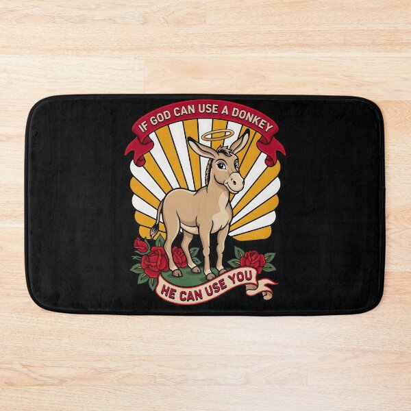 Item preview, If God Can Use A Donkey He Can Use You Jesus Faith Inspired Funny Christian designed and sold by Redgiant87x.