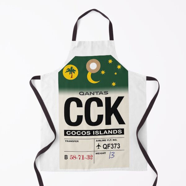 Item preview, Cocos Islands (CCK) Airline Luggage Tag designed and sold by travelwitheric.