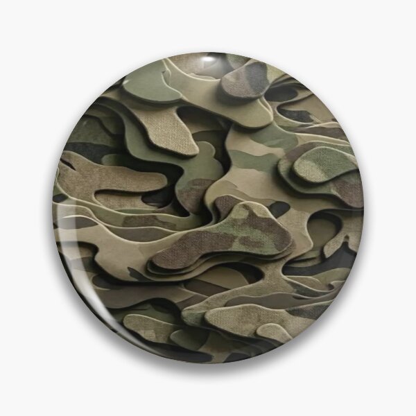 Item preview, 3D Relief Camouflage - Textured Woodland Military Pattern with Depth Effect designed and sold by RAYBIL.