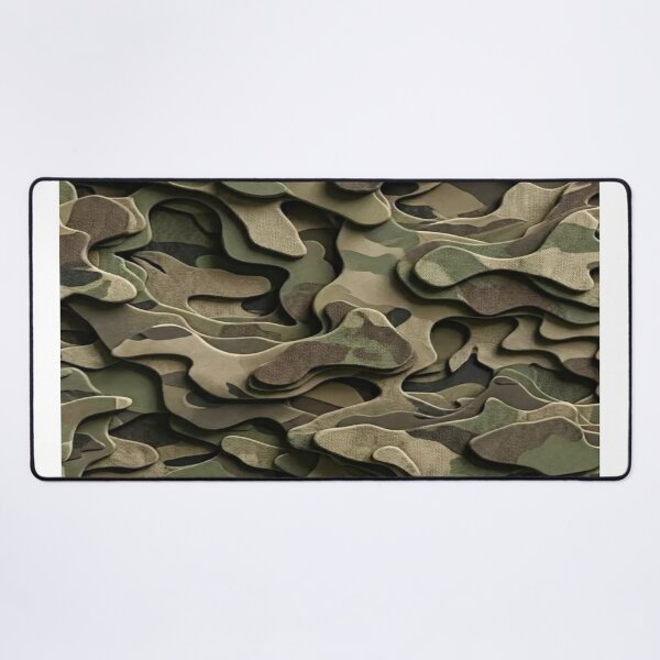 Item preview, 3D Relief Camouflage - Textured Woodland Military Pattern with Depth Effect designed and sold by RAYBIL.