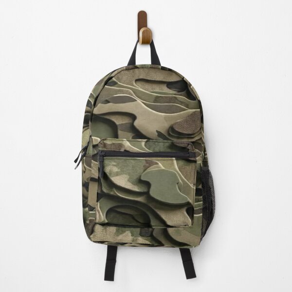 Item preview, 3D Relief Camouflage - Textured Woodland Military Pattern with Depth Effect designed and sold by RAYBIL.