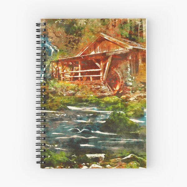 Item preview, An old watermill  designed and sold by AM FineArtPrints.