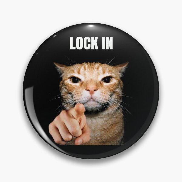 Item preview, Funny Ginger Cat "Lock In" Motivation Uncle Sam Meme [Black Shirt Only] designed and sold by Off-Road-Zone.
