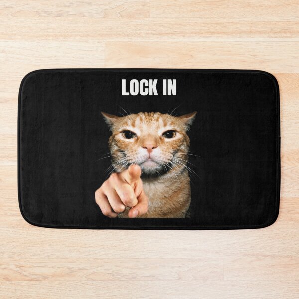 Item preview, Funny Ginger Cat "Lock In" Motivation Uncle Sam Meme [Black Shirt Only] designed and sold by Off-Road-Zone.