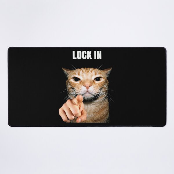 Item preview, Funny Ginger Cat "Lock In" Motivation Uncle Sam Meme [Black Shirt Only] designed and sold by Off-Road-Zone.