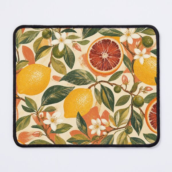 Item preview, Citrus Grove Gouache Pattern designed and sold by VerdantStudio.