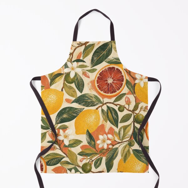 Aperçu de l'œuvre Motif de gouache Citrus Grove créée et vendue par VerdantStudio.