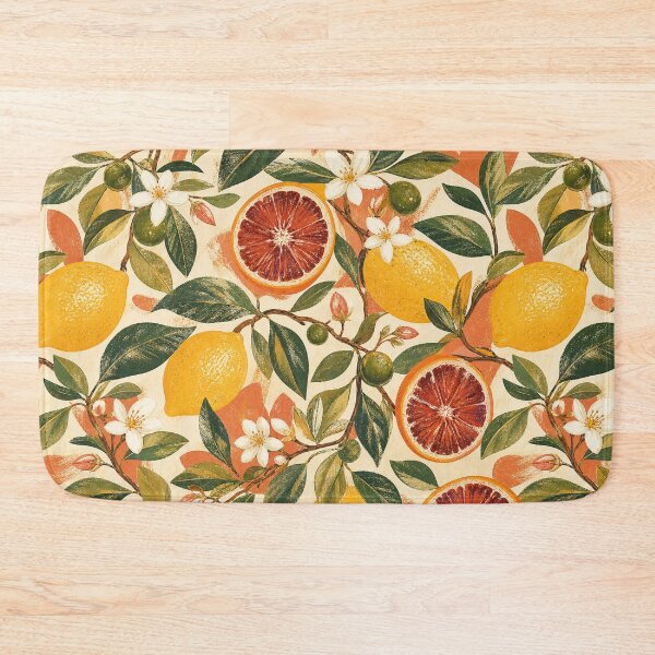 Item preview, Citrus Grove Gouache Pattern designed and sold by VerdantStudio.