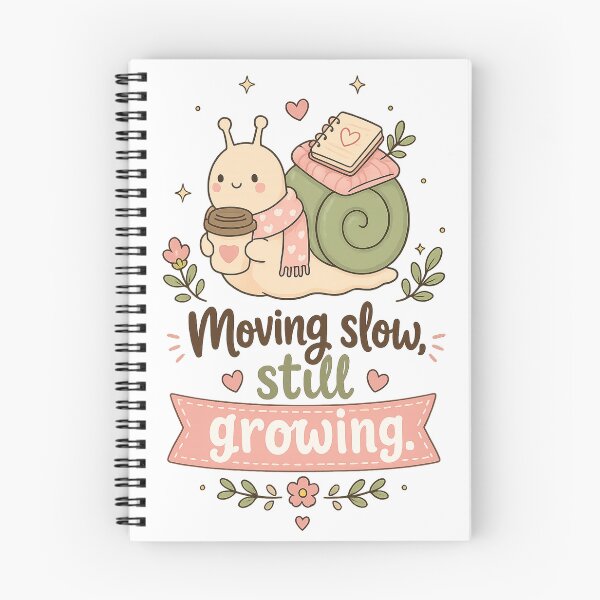 Item preview, Moving Slow Still Growing Cute Cozy Snail Self Care Sticker designed and sold by LittleJoyStudio.Art.