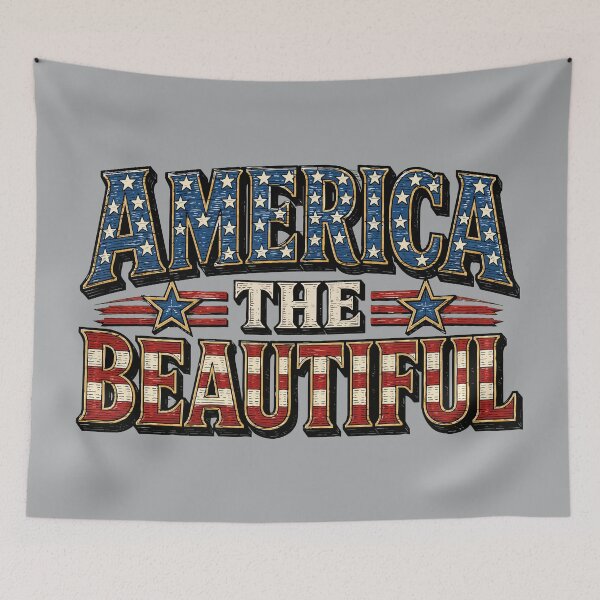 Item preview, America The Beautiful - Independence Day - 4th of July - Patriotism designed and sold by krewyork.