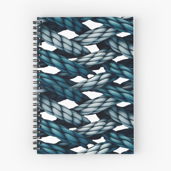 Item preview, Blue Braided Rope Pattern - Nautical Design & Interlaced 3D Texture designed and sold by RAYBIL.
