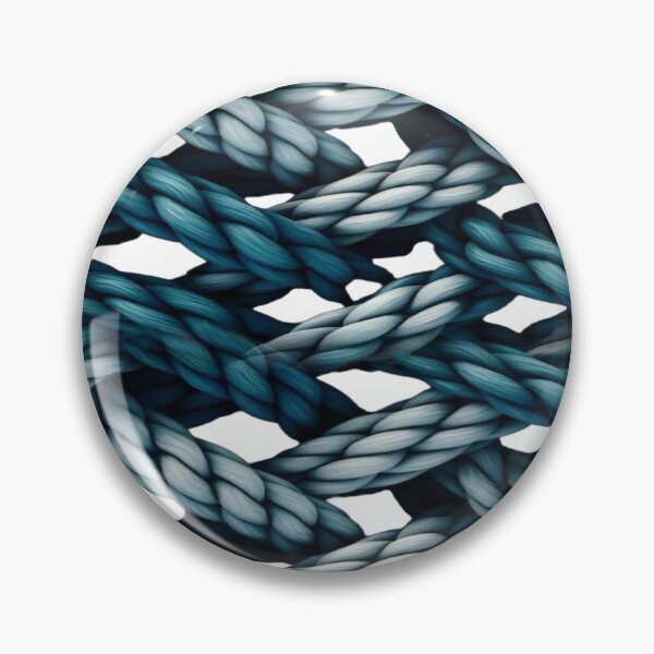 Item preview, Blue Braided Rope Pattern - Nautical Design & Interlaced 3D Texture designed and sold by RAYBIL.