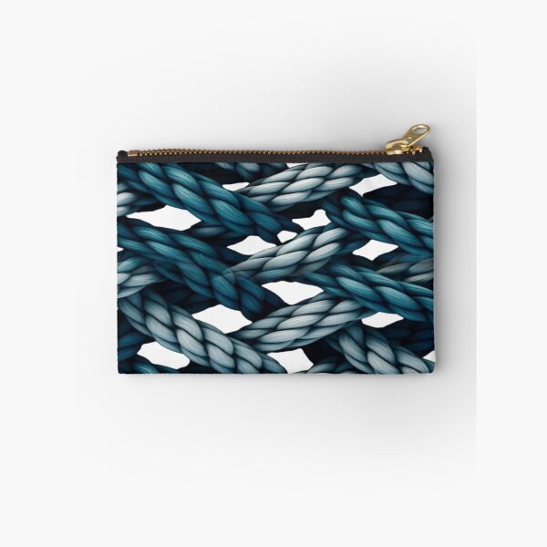 Item preview, Blue Braided Rope Pattern - Nautical Design & Interlaced 3D Texture designed and sold by RAYBIL.