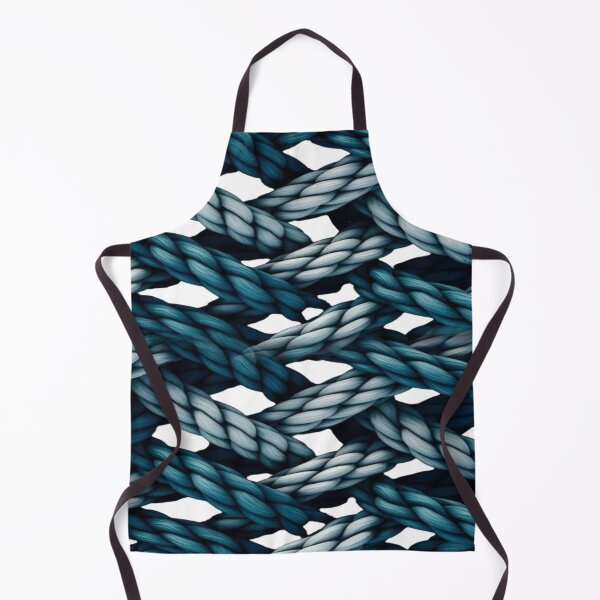 Item preview, Blue Braided Rope Pattern - Nautical Design & Interlaced 3D Texture designed and sold by RAYBIL.