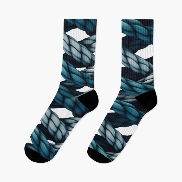 Item preview, Blue Braided Rope Pattern - Nautical Design & Interlaced 3D Texture designed and sold by RAYBIL.