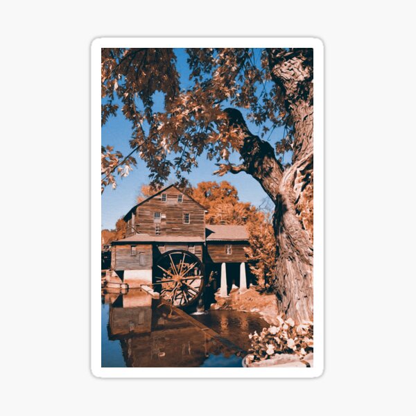Item preview, An old watermill  designed and sold by AM FineArtPrints.