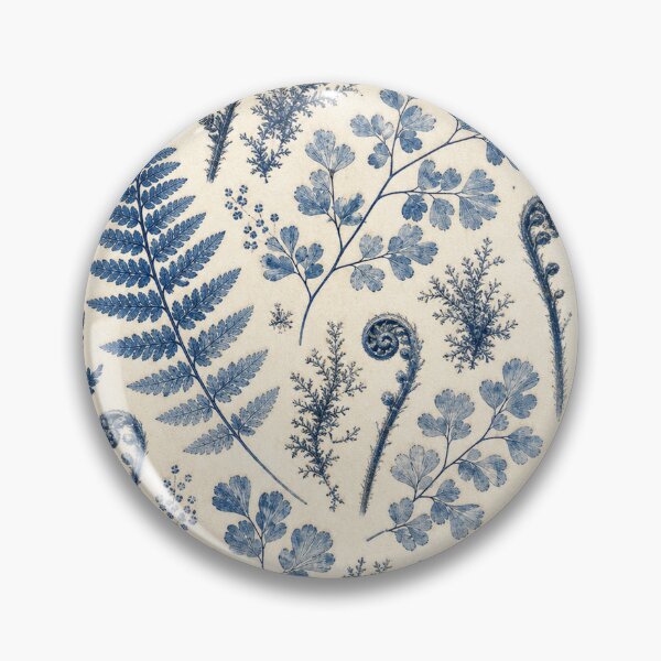 Item preview, Maidenhair Fern Cyanotype Pattern designed and sold by VerdantStudio.