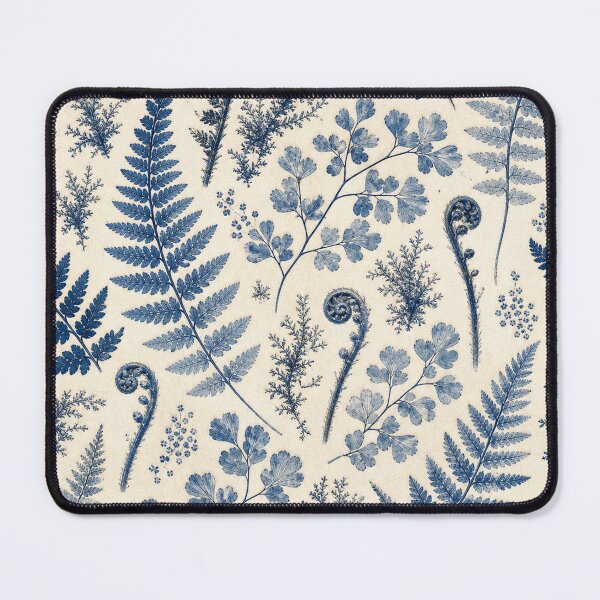 Item preview, Maidenhair Fern Cyanotype Pattern designed and sold by VerdantStudio.