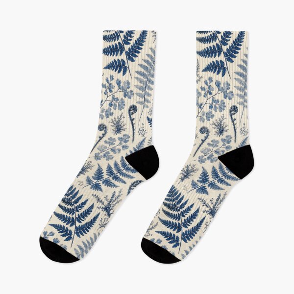 Item preview, Maidenhair Fern Cyanotype Pattern designed and sold by VerdantStudio.