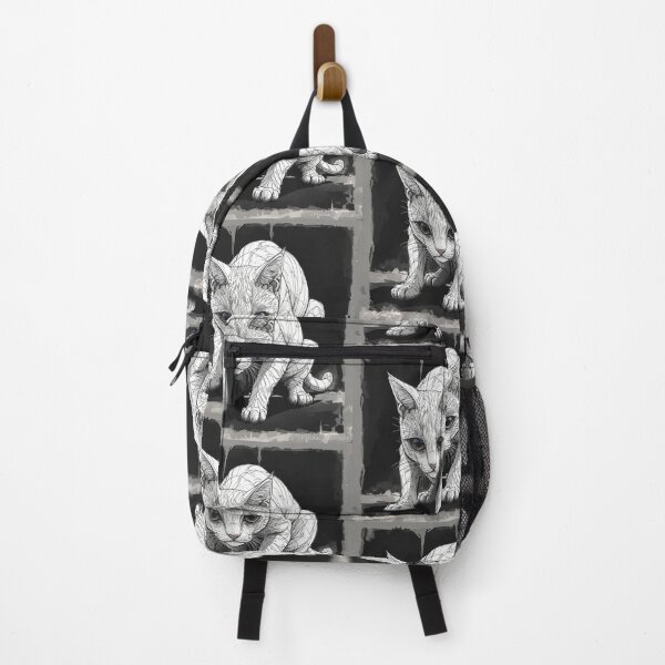 Item preview, Stealth Hunter Cat Line Art – Minimalist Pouncing Cat Illustration | Modern Black & White Feline Design designed and sold by PixPixari.