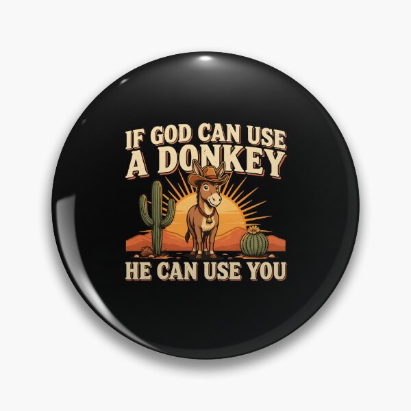 Item preview, If God Can Use A Donkey He Can Use You Jesus Inspired Christian Humor designed and sold by Redgiant87x.