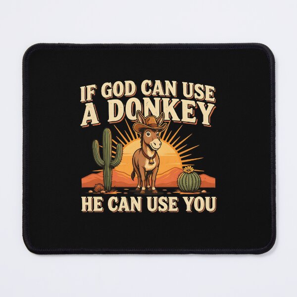 Item preview, If God Can Use A Donkey He Can Use You Jesus Inspired Christian Humor designed and sold by Redgiant87x.