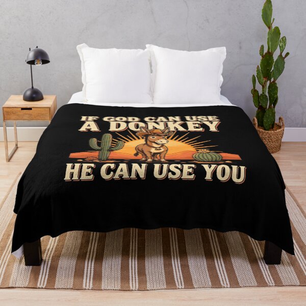 Item preview, If God Can Use A Donkey He Can Use You Jesus Inspired Christian Humor designed and sold by Redgiant87x.